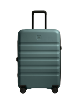 Antler Icon Stripe 66cm Double Wheel Medium Suitcase, Glade Blue - view 2, Glade Blue