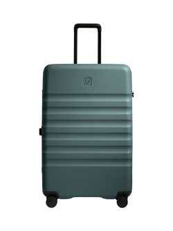 Antler Icon Stripe 78cm Double Wheel Large Suitcase, Glade Blue - view 2, Glade Blue