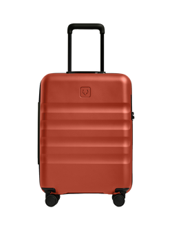 Antler Icon Stripe 55cm 4-Wheel Cabin Suitcase, 47L, Buckthorn Red - view 2, Buckthorn Red