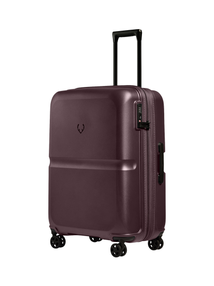 Antler Single Stripe 4-Wheel 68cm Expandable Medium Suitcase, 98L, Lagoon Red