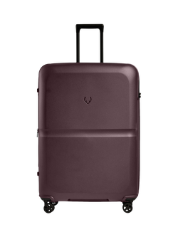 Antler Icon Single Stripe 81cm Expandable Double Wheel Large Suitcase, Lagoon Red - view 2, Lagoon Red