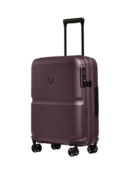 Antler 55cm Expandable Double Wheel Cabin Single Stripe Suitcase, 39L, Lagoon Red