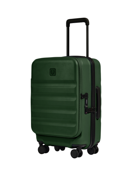 Antler Icon Stripe 4-Wheel 55cm Cabin Case, Green, Green