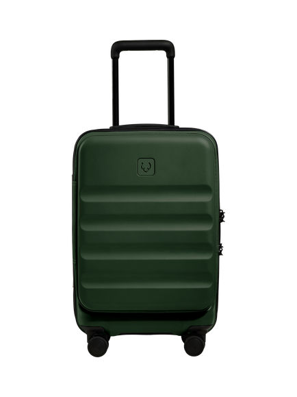Antler Icon Stripe 4-Wheel 55cm Cabin Case, Green - view 2, Green