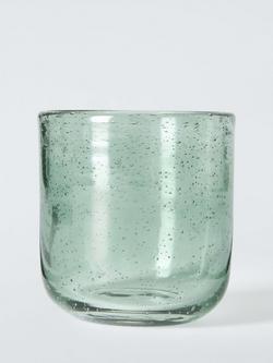 John Lewis Colour Directory Bubble Glass Tumbler, 290ml, Avocado, Multi