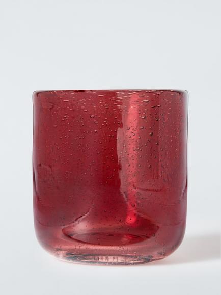 John Lewis The Colour Edit Bubble Glass Tumbler, 340ml, Multi