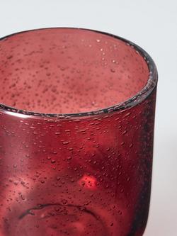 John Lewis Colour Directory Bubble Glass Tumbler, 290ml, Burnt Umber - view 2, Multi