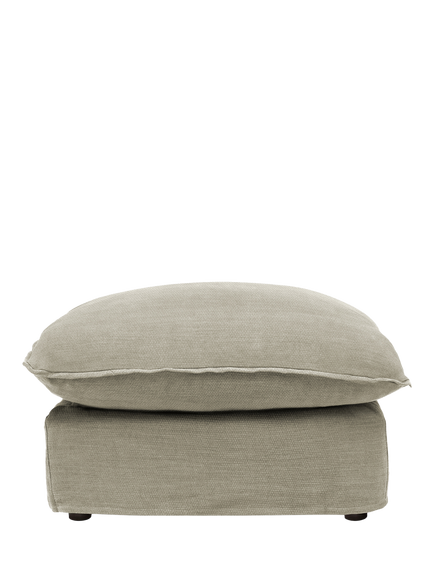 John Lewis x Sophie Conran Cocobella Footstool, Light Leg, Bruges Sage