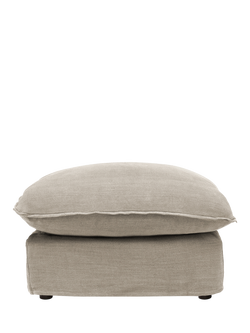 John Lewis x Sophie Conran Cocobella Footstool, Light Leg, Bruges Sand