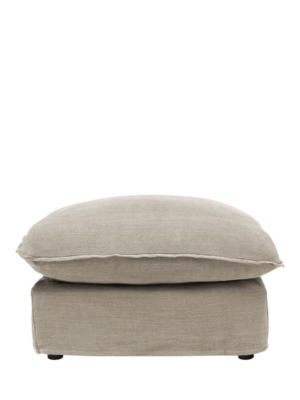 John Lewis x Sophie Conran Cocobella Footstool, Light Leg, Bruges Sand