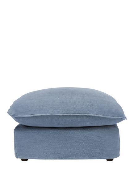 John Lewis x Sophie Conran Cocobella Footstool, Light Leg, Bruges Navy