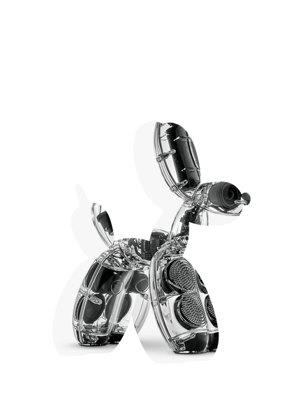 Lexon Wireless Balloon Dog Speaker, Clear - view 2, Multi