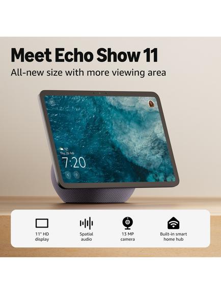 Amazon Echo Show 11 (2025) Smart Speaker with 11" Screen & Alexa+ Early Access Voice Recognition & Control - view 2, Graphite
