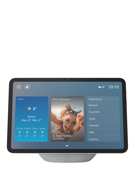 Amazon Echo Show 11 (2025) Smart Speaker with 11" Screen & Alexa+ Early Access Voice Recognition & Control, Glacier White
