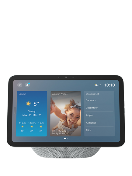 Amazon Echo Show 8 (2025) Smart Speaker with 8.7" Screen & Alexa+ Early Access Voice Recognition & Control, Glacier White