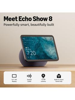 Amazon Echo Show 8 (2025) Smart Speaker with 8.7" Screen & Alexa Voice Recognition & Control - view 2, Graphite