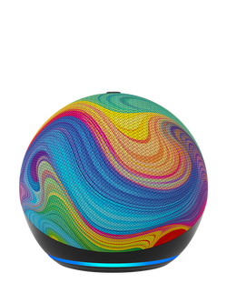Amazon Echo Dot Kids Smart Speaker with Alexa Voice Recognition & Parental Controls, 5th Generation, Rainbow Swirl