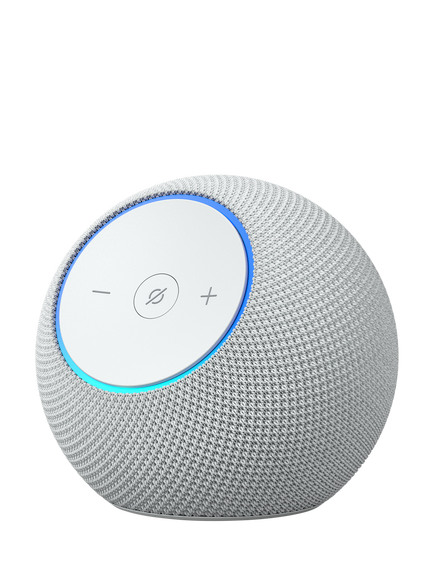 Amazon Echo Dot Max (2025) Smart Speaker with Alexa+ Early Access Voice Recognition & Control & Built-in Smart Home Hub, Glacier White