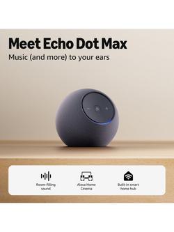 Amazon Echo Dot Max (2025) Smart Speaker with Alexa Voice Recognition & Control & Built-in Smart Home Hub - view 2, Graphite