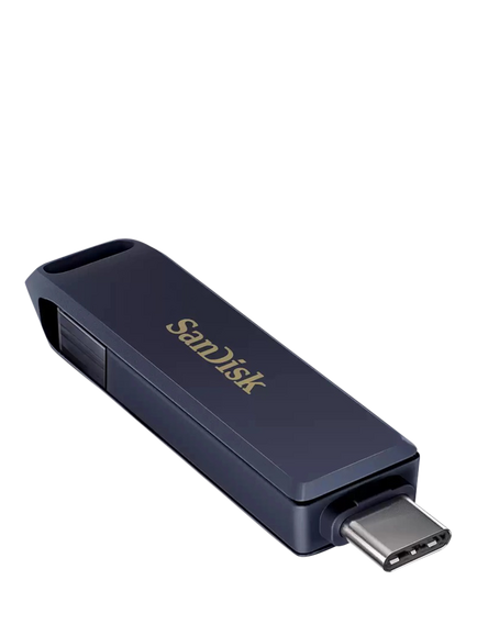 SanDisk Phone Drive for iPhone, USB-C & Lightning, 128GB, Metallic Sky - view 2, Metallic Sky