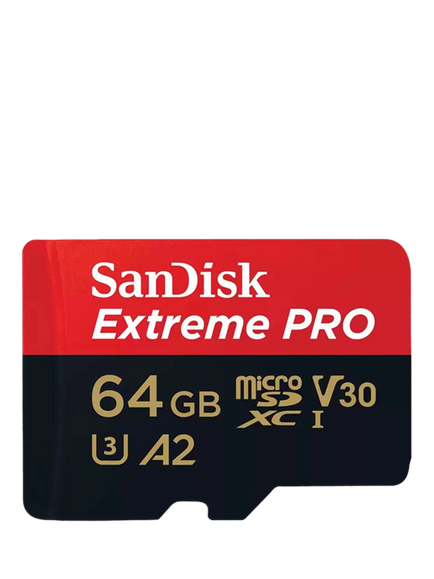 SanDisk Extreme Pro UHS-1, Class 10, MicroSDXC Card, up to 200MB/s Read Speed, 64GB, Black