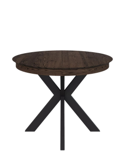 John Lewis Woburn Chamfered Edge Oval Extending Dining Table, Brown, Brown