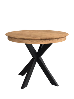 John Lewis Woburn Chamfered Edge Oval Extending Dining Table, Natural - view 2, Natural