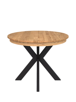 John Lewis Woburn Straight Edge Oval Extending Dining Table, Natural, Natural