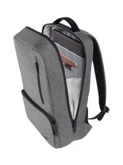 Belkin Classic Pro Backpack for Laptops up to 15.6”, Grey - view 2, Grey