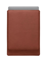 WOOLNUT Leather Sleeve for 16" MacBook Pro, Cognac