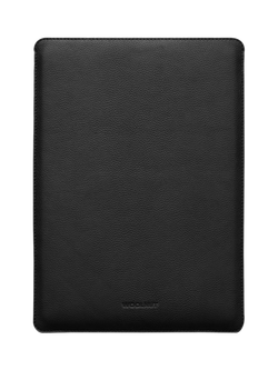 WOOLNUT Leather Sleeve for 16" MacBook Pro, Black - view 2, Black