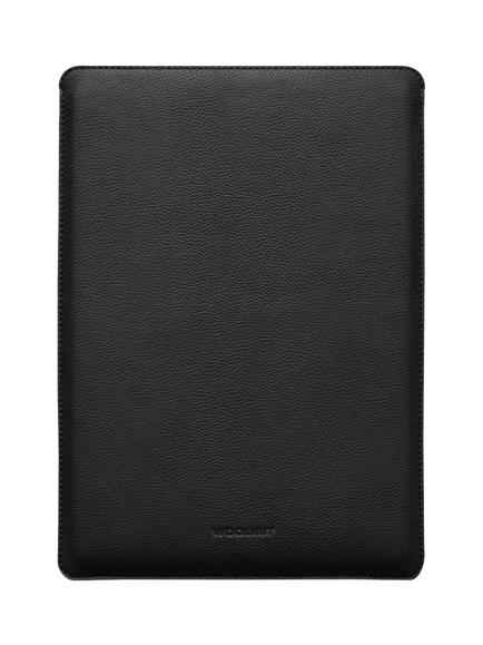 WOOLNUT Leather Sleeve for 16" MacBook Pro, Black - view 2, Black