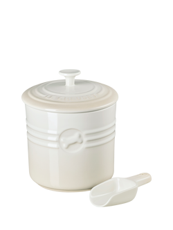 Le Creuset Stoneware Pet Food Container & Scoop, 2.3L, Meringue - view 2, Meringue