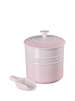 Le Creuset Stoneware Pet Food Container & Scoop, 2.3L, Shell Pink, Shell Pink