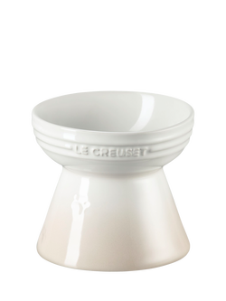 Le Creuset Stoneware Footed Pet Bowl, Meringue