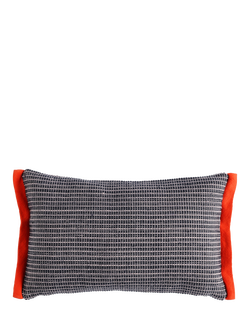 MADE Cady Woven Reversible Rectangular Cushion, Blue, Blue