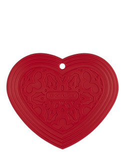 Le Creuset Heart Silicone Trivet, Cerise, Cerise