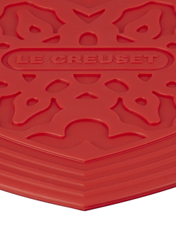 Le Creuset Heart Silicone Trivet, Cerise - view 2, Cerise