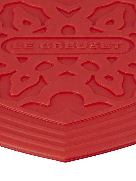 Le Creuset Heart Silicone Trivet, Cerise - view 2, Cerise