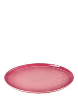 Le Creuset Stoneware Jardin Oval Serving Platter, 36cm, Rose Quartz, Rose Quartz