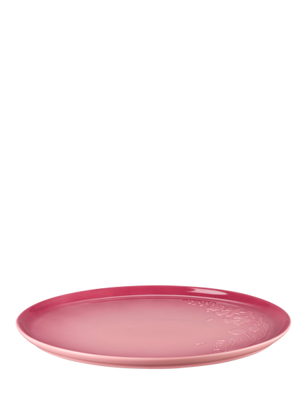 Le Creuset Stoneware Jardin Oval Serving Platter, 36cm - view 2, Rose Quartz