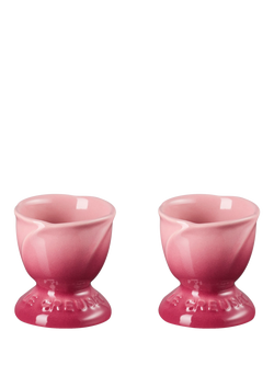 Le Creuset Stoneware Jardin Egg Cup, Set of 2, Rose Quartz, Rose Quartz