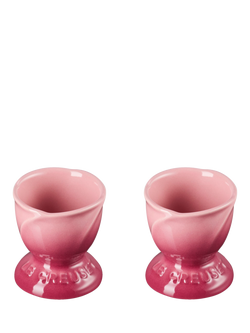 Le Creuset Stoneware Jardin Egg Cup, Set of 2, Rose Quartz - view 2, Rose Quartz