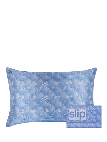 Slip® Pure Silk Zippered Pillowcase - view 2, Bluebelle
