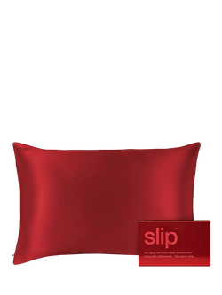 Slip® Pure Silk Zippered Pillowcase - view 2, Scarlet