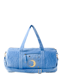 Elizabeth Scarlett Celestial Velvet Weekend Bag, Caribbean Blue, Caribbean Blue