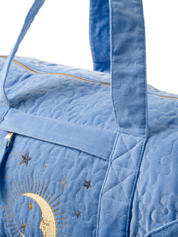 Elizabeth Scarlett Celestial Velvet Weekend Bag, Caribbean Blue - view 2, Caribbean Blue