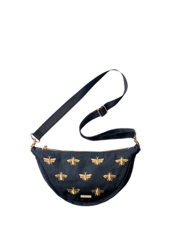 Elizabeth Scarlett Honey Bee Sling Bag, Charcoal, Charcoal