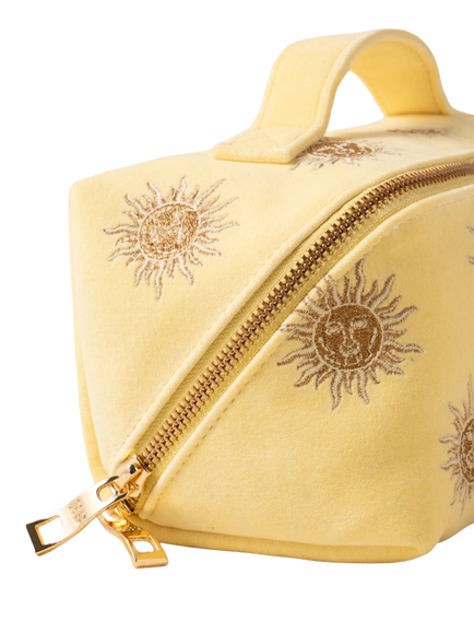 Elizabeth Scarlett Sun Goddess Lay Flat Makeup Bag, Butter Yellow - view 2, Butter Yellow