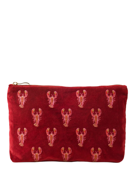 Elizabeth Scarlett Lobster Everday Pouch, Red Multi, Red Multi